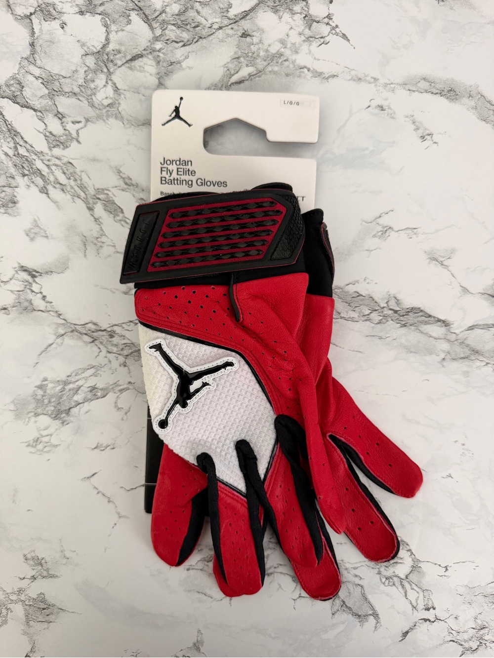 Jordan Fly Elite Baseball Batting Gloves Leather Oklahoma Georgia USC Size Large